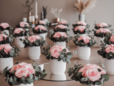 Comment transformer vos bouquets de cérémonie en 20 centres de table identiques en 2 heures et sans fleuriste