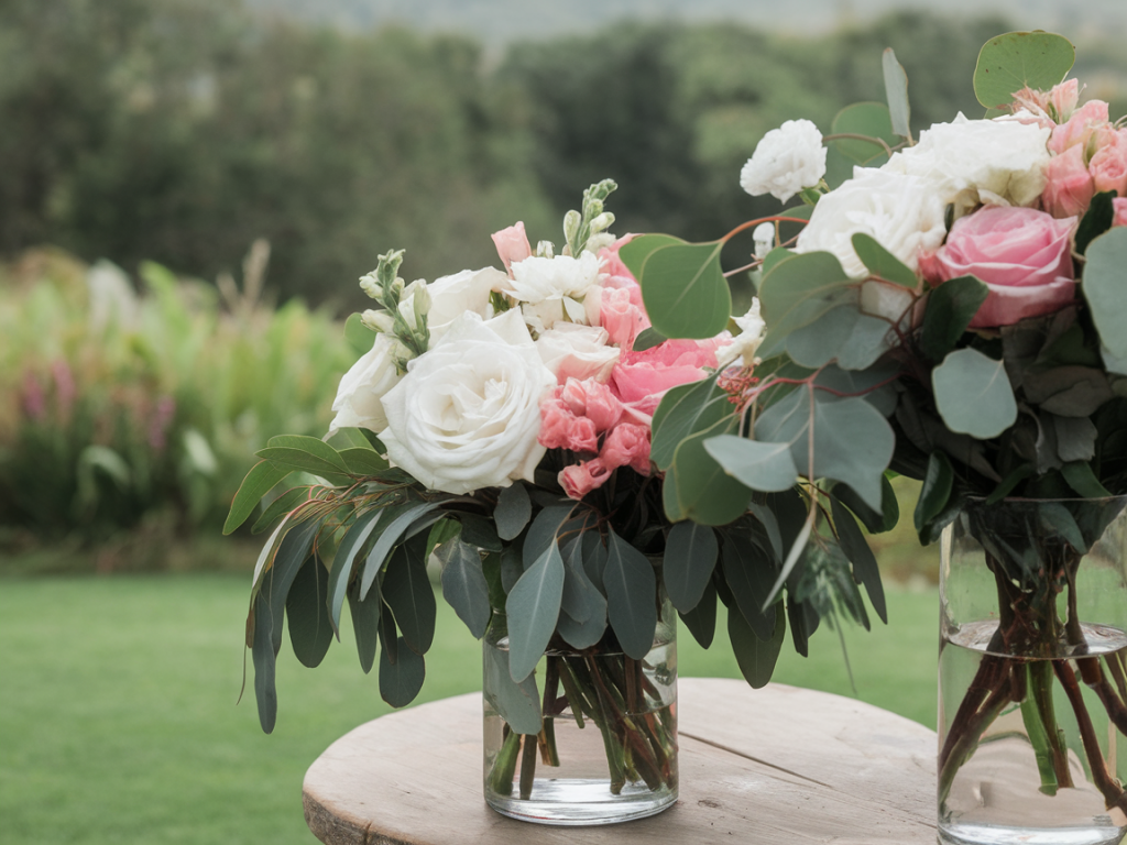 Comment transformer les fleurs de la cérémonie en centres de table la même journée sans se ruiner