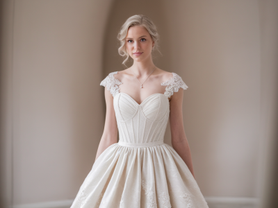 Comment choisir une robe de mariée quand vous avez la peau très claire pour éviter reflets et problèmes de colorimétrie sur les photos