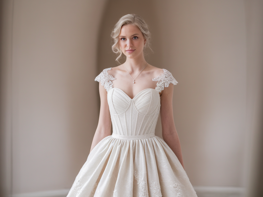 Comment choisir une robe de mariée quand vous avez la peau très claire pour éviter reflets et problèmes de colorimétrie sur les photos